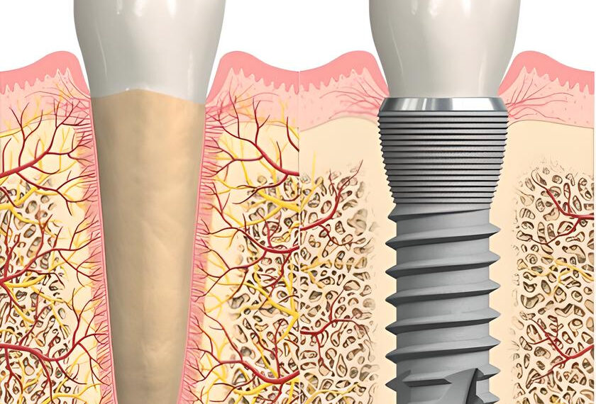 Analogie e differenze tra Dente Naturale e Impianto Dentale
